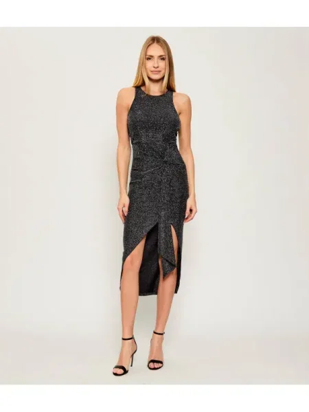 Patrizia Pepe Rochie cocktail Negru argintiu
