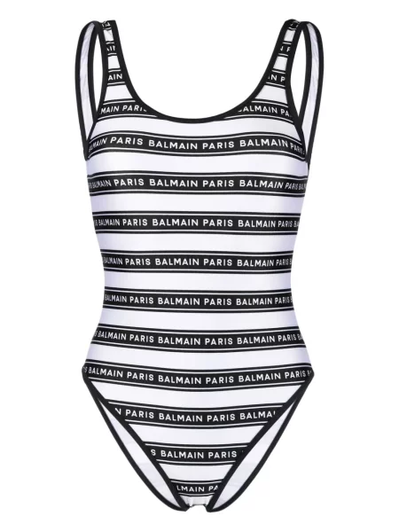 Costum de baie Balmain cu imagine alb