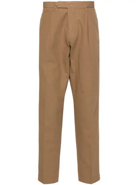 Pantaloni chino Dell'oglio din țesătură twill