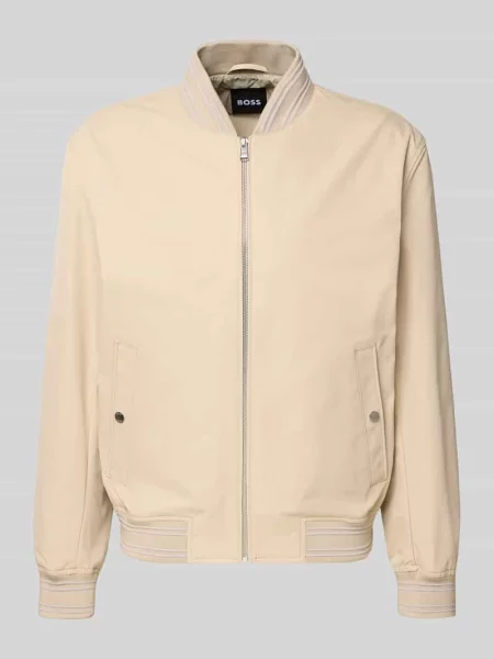Hugo Kurtki Mężczyzna M Comber Bomber Jacket Boss beżowy