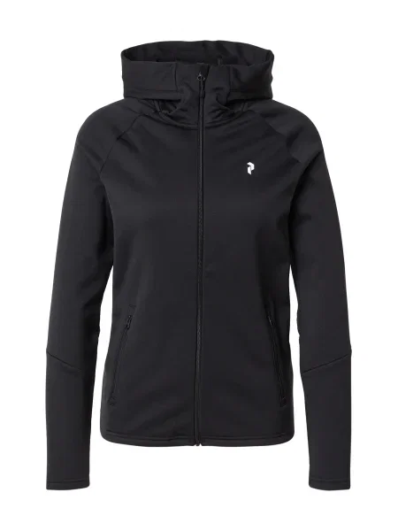 Mikina s kapucou Peak Performance W Rider Essentials Hood v Barvě černé