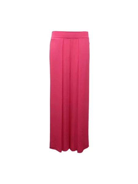 Jedwabne spodnie Marella różowe