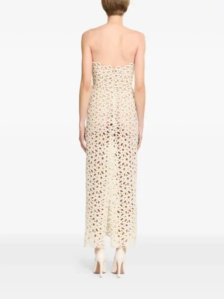 Sukienka midi Elie Saab bez ramiączek