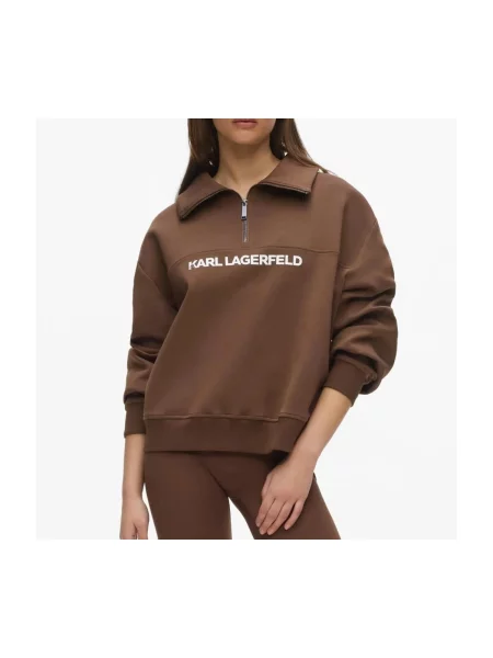 Karl Lagerfeld Mikina / bílá hnědá
