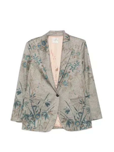 Sacou Forte_forte cu model floral cu imagine gri