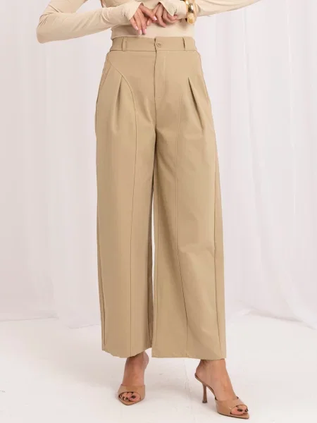 Culotte hlače Italy Moda bež