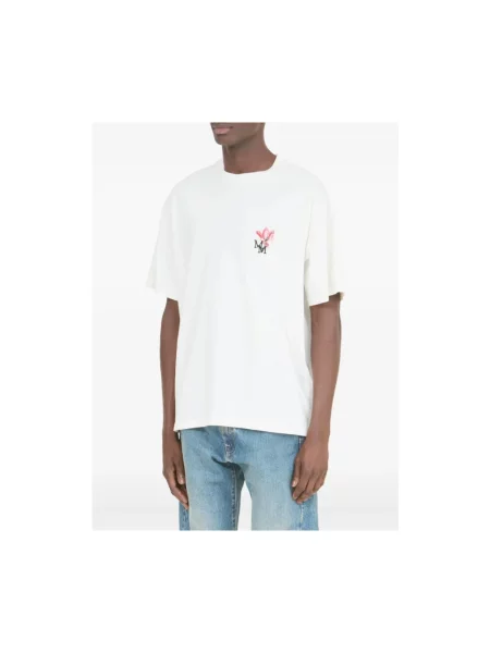 Koszulka Maison Margiela w kwiatki biała