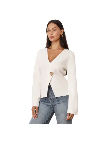 Pulover La Modeuse alb