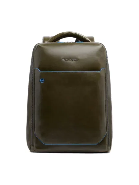 Torba na laptopa Piquadro skórzana niebieska