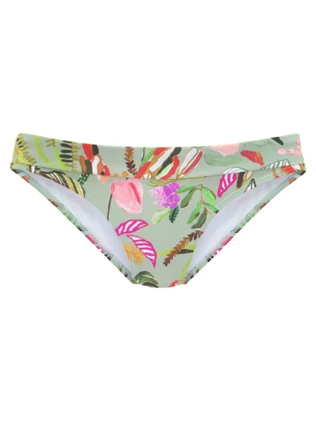 S.Oliver Bikini hlačke Herbst sepija / pastelno zelena / roza rdeča