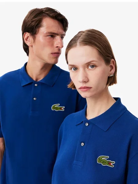 Поло Lacoste синій