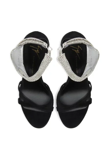 Sandale Giuseppe Zanotti de cristal negru