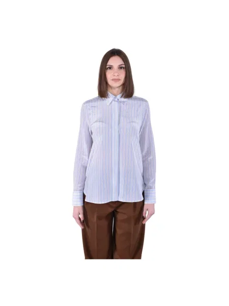 Koszula Max Mara Studio niebieska