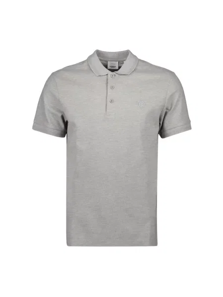 Koszulka polo Burberry klasyczna szara