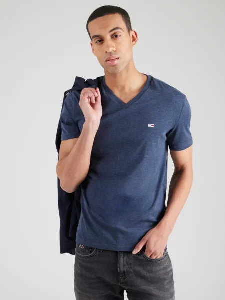 Tommy Jeans Tricou Jaspe Bleumarin albastru
