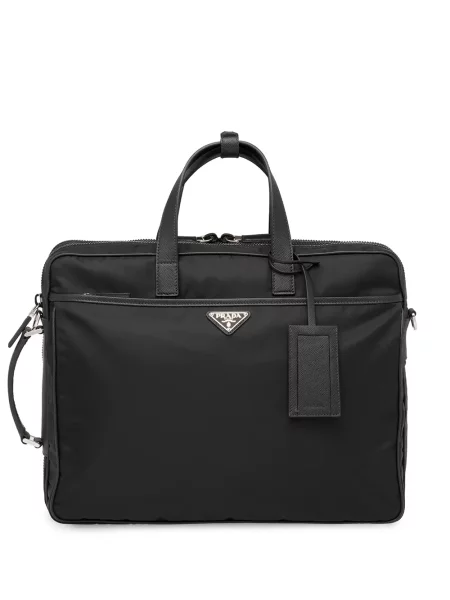 Servietă Prada din piele negru