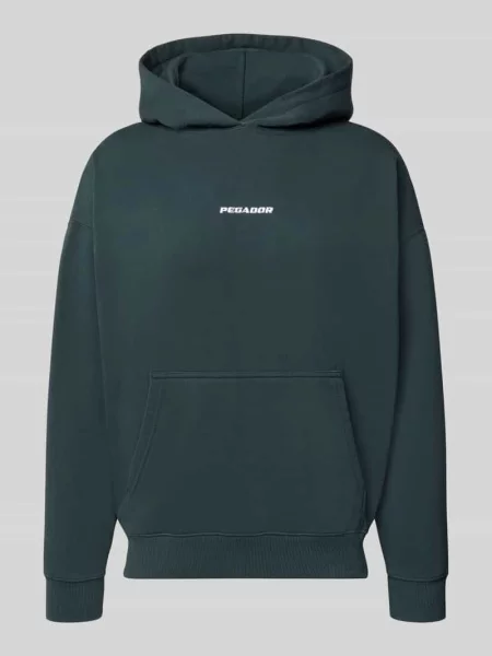Bluza z kapturem o kroju oversized z mieszanki bawełny model CLARITA' Pegador