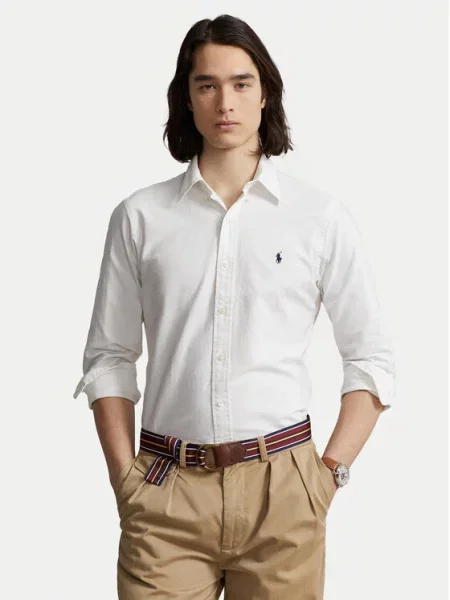 Koszula Polo Ralph Lauren z twillu biała