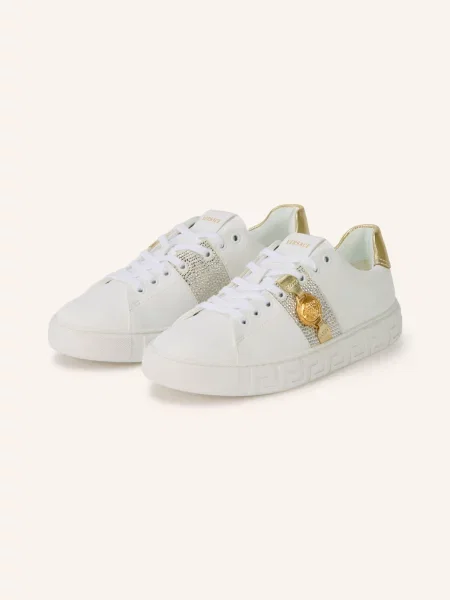 Versace Sneakersy S Ozdobnými Kamínky / zlatá bílá