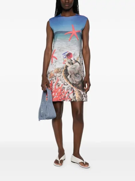 Rochie mini The Artistylist cu imagine albastru