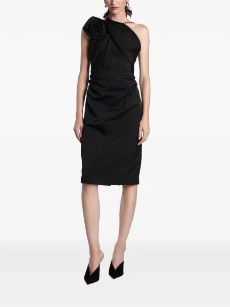 Rochie midi Magda Butrym cu volane negru