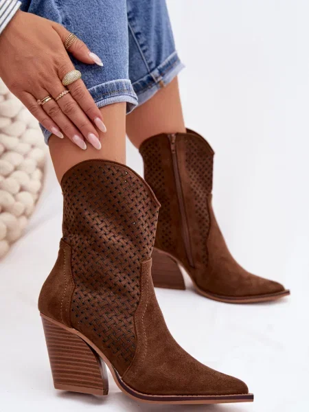 Kotníkové boty Boto hnědé