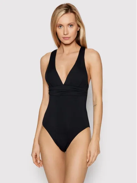 Seafolly jednodielne plavky dámske Cross Back čierna