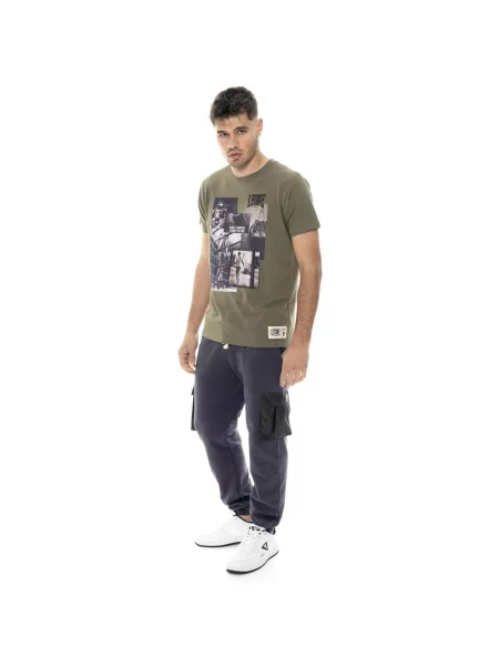 Scurt tricou Leone 1947 cu mâneci scurte verde