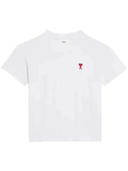 Tricou Ami Paris scurt alb