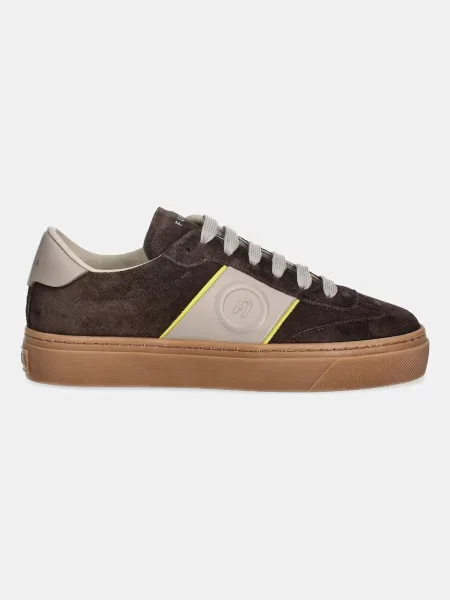 Замшеві кросівки Furla Enjoy Lace-Up Sneaker коричневий - ціна