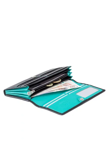 Кожаный кошелек Visconti черный