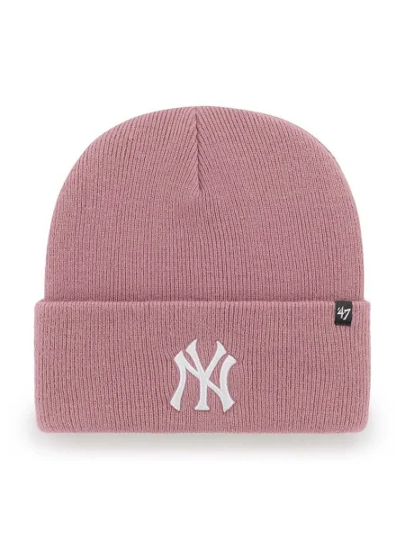 Téli sapka 47 Brand MLB New York Yankees Haymaker mauve. Méret: OS rózsaszín