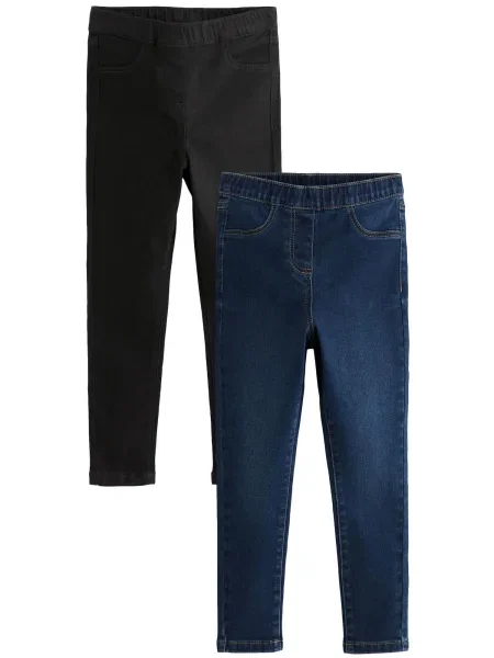 Next Jeans albastru denim / denim negru