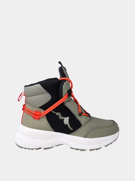 Черевики Grunberg шкіра/текстиль хакі