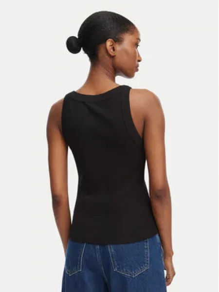 Tommy Jeans Top ESS / bela črna
