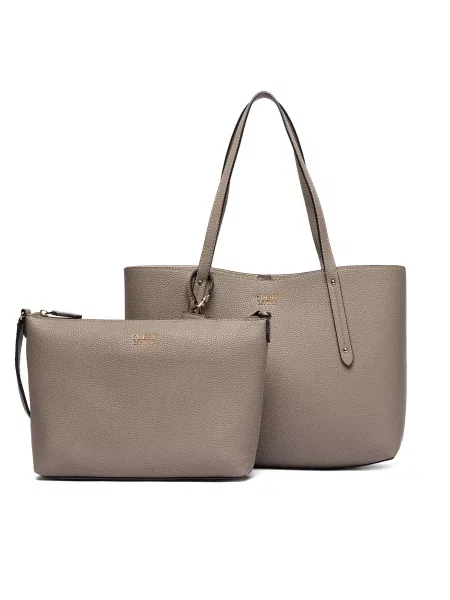 GUESS Shopper torba BRENTON taupe siva bež