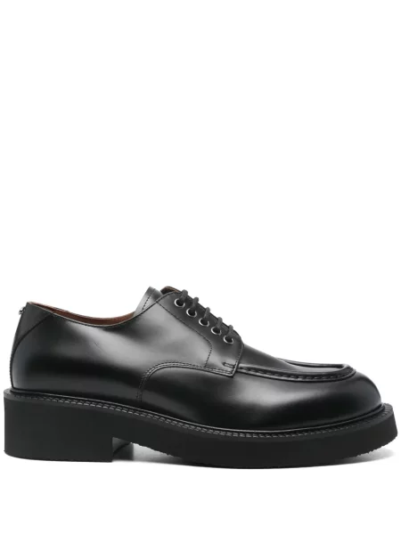 Pantofi Valentino Garavani cu șireturi din piele negru