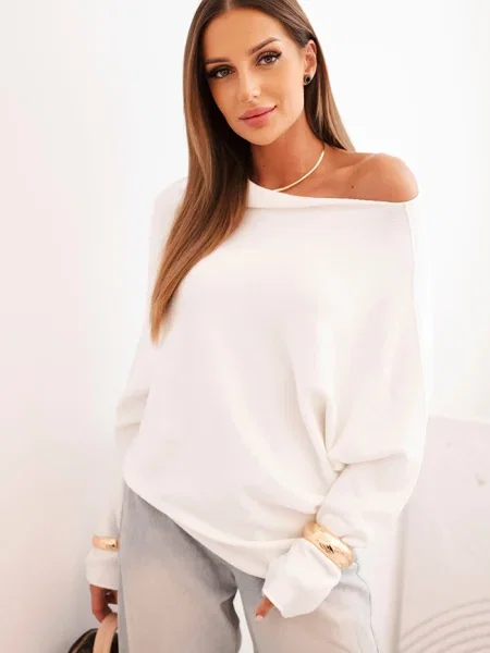 Pulover Kesi Włoski alb