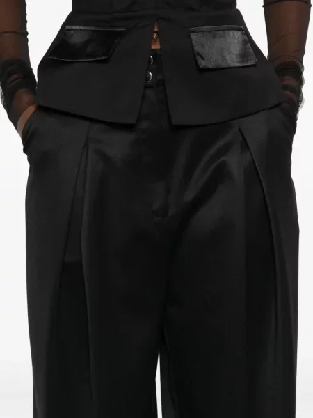 Pantaloni Vestiaire D'un Oiseau Libre plisate negru