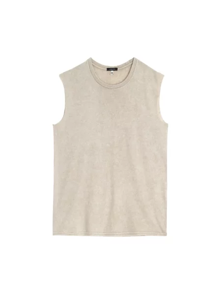 Top R13 bez rękawów beżowy