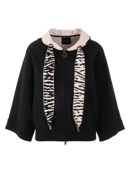 Marc Cain Kardigan Z Rękawami schwarz czarny