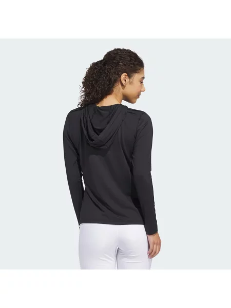 Golf mikina s kapucí Adidas černá
