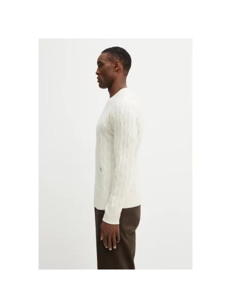 Dzianinowy sweter Sporty And Rich beżowy