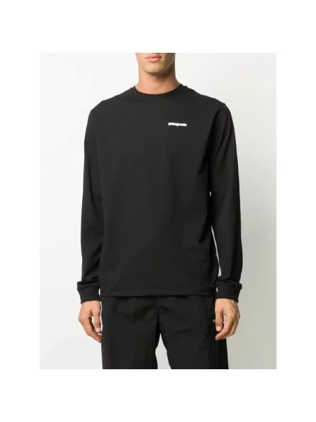 T-shirt Patagonia M's LS P6 Logo Responsibili Tee Black L czarna
