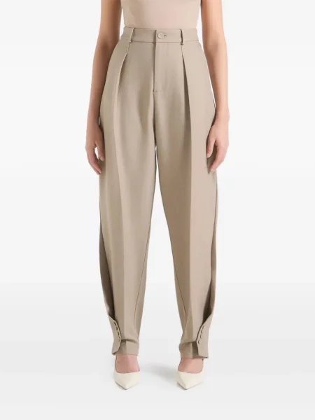 Pantaloni Manière De Voir plisate maro