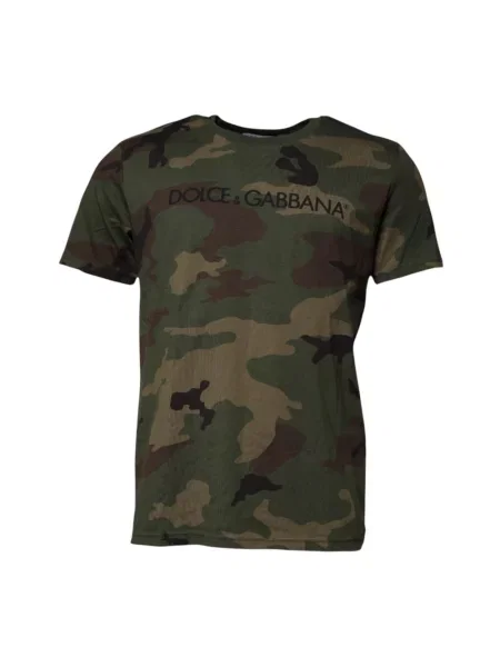 Koszulka Dolce And Gabbana z kapturem w kamuflażu z logo