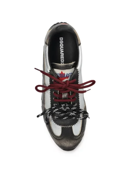 Sneakerși Dsquared2 din piele zdrențuiți