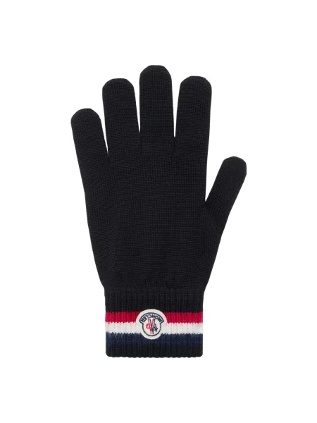 Rękawiczki Moncler wełniane czarne