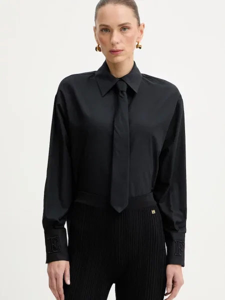 Elisabetta Franchi cămașă din negru