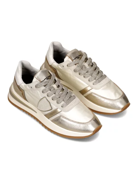 Buty do biegania Philippe Model skórzane do biegania żółte